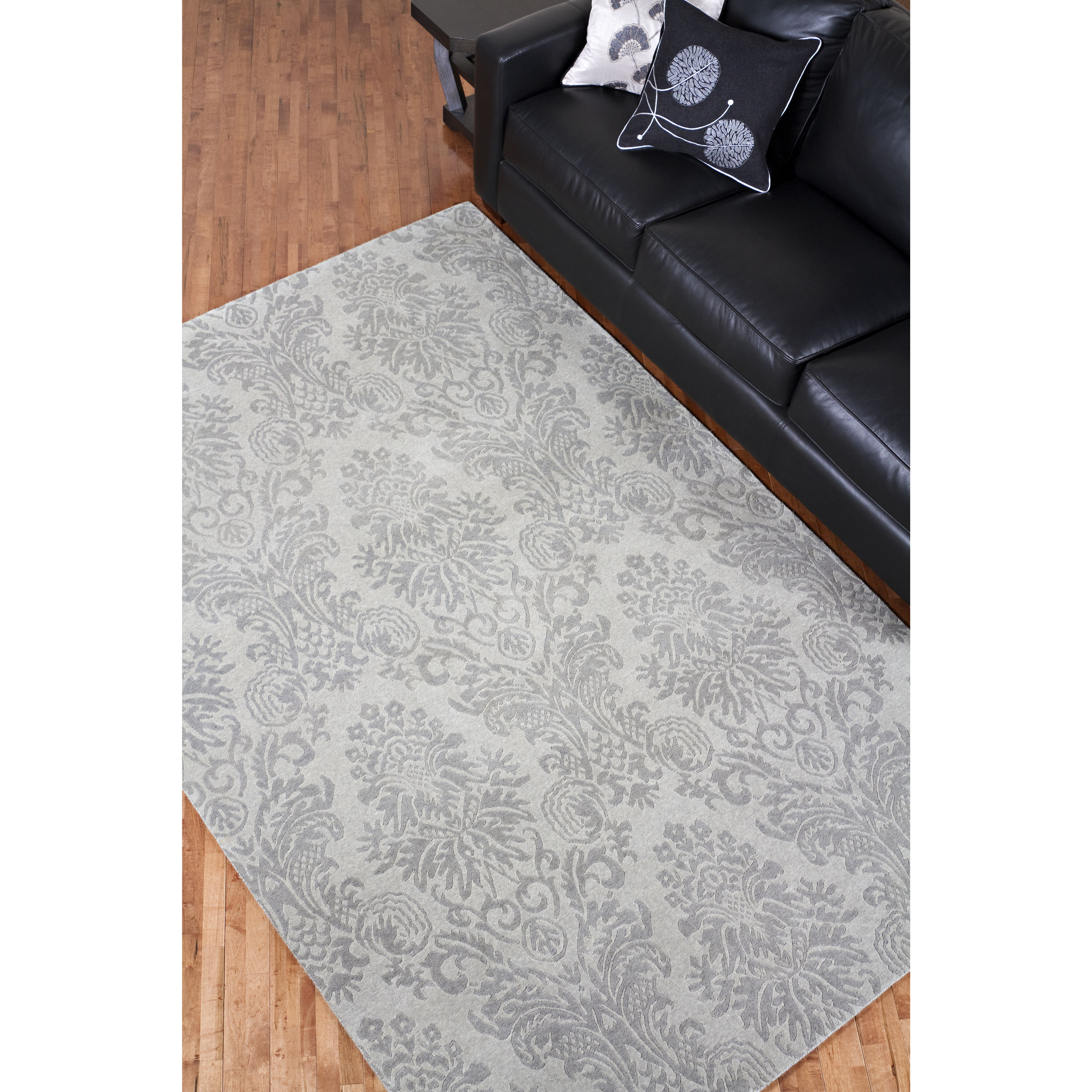 Terran Medium Gray / Charcoal Handmade Rug
