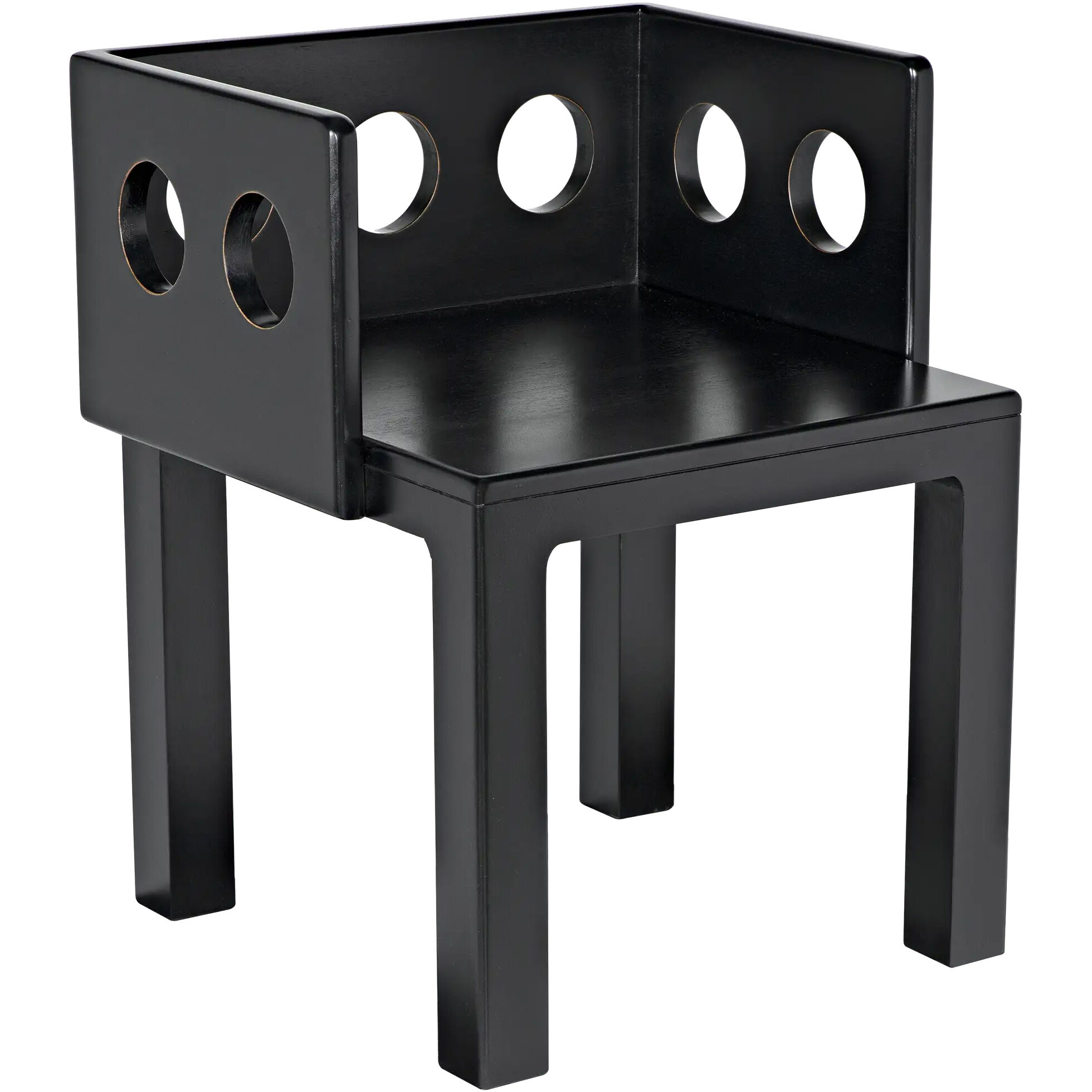 Elton Hand Rubbed Black Dining Chair