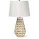 Cassia 23 inch 150.00 watt Natural Table Lamp Portable Light, Chevron