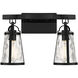 Albany 2 Light 16 inch Black Bathroom Vanity Light Wall Light