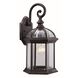 Hexagon 1 Light 15.5 inch Black Outdoor Sconce