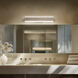 Magnate LED 27 inch Beige Travertine and Aged Brass Bath Vanity & Wall Light