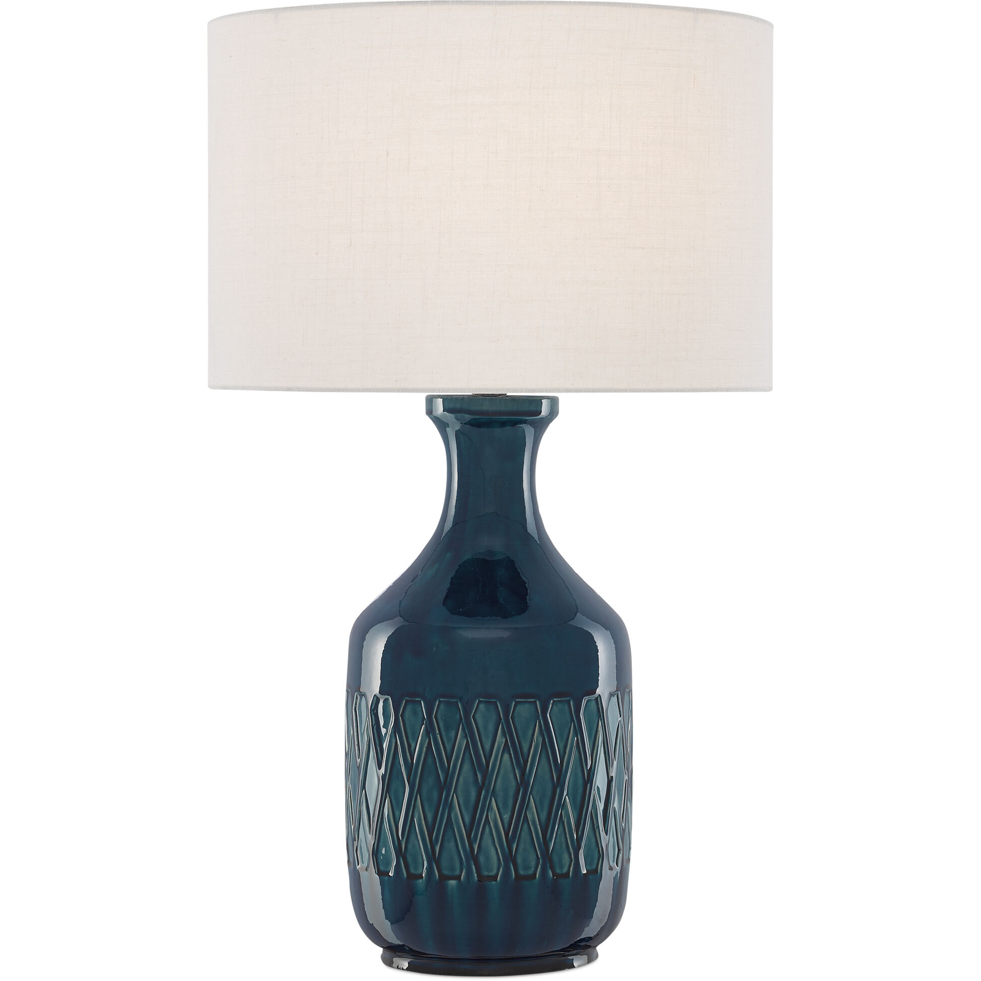 Samba 29.25 inch 150 watt Ocean Blue Table Lamp Portable Light