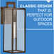 Max Outdoor Wall Mount Lantern in Burnished Bronze, Non-LED