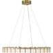 Sevryn LED 36 inch Soft Brass Ring Pendant Ceiling Light
