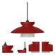 Trilo 7 1 Light Black Cord Pendant Ceiling Light