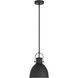 London 1 Light 9 inch Matte Black Pendant Ceiling Light