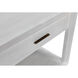 Antony 32 X 28.5 inch White Wash Side Table