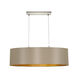Maserlo 2 Light 30.75 inch Matte Nickel Pendant Ceiling Light, Cappucino and Gold Shade