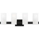 Drew & Jonathan Scott Rhode 4 Light 27 inch Midnight Black Vanity Light Wall Light