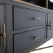 Jameson Natural Black / Black Faux Shagreen / Stained Gold Cabinet