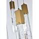 Aurora 10 Light 12 inch Satin Gold Pendant Ceiling Light