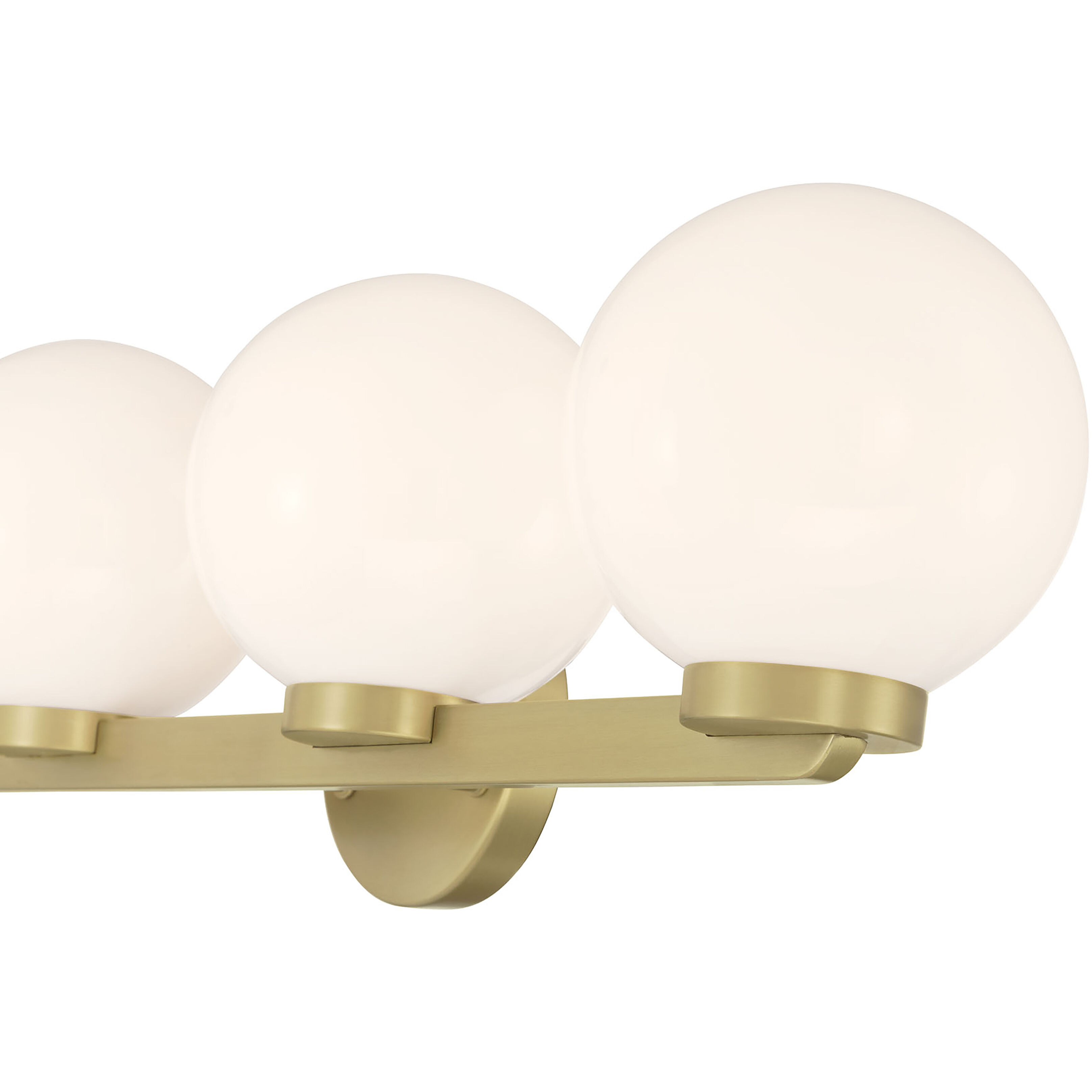 Ardeva 4 Light 30.25 inch Vintage Brass Bathroom Vanity Light Wall Light