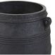 Chicago Matte Black Outdoor Planter, Large