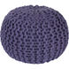 Fargo 14 inch Lavender Pouf, Round