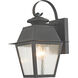 Mansfield 1 Light 13 inch Charcoal Outdoor Wall Lantern