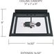 Leighton 3 Light 14.5 inch Black Outdoor Flush Mount