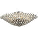 Broche 6 Light 24 inch Antique Silver Semi Flush Ceiling Light