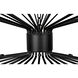 Lampberto 48 Light 45 inch Matte Black Chandelier Ceiling Light
