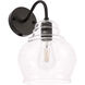 Pierce 1 Light 8 inch Black Wall sconce Wall Light