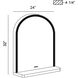 Serin 32 X 24 inch Satin Nickel-Black Mix LED Mirror in Satin Nickel/ Black