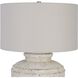 Artifact 24.5 inch 150 watt Aged Stone and Brushed Nickel Table Lamp Portable Light
