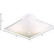 Veil 2 Light 12 inch White Flush Mount Ceiling Light