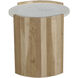 Dala 20 X 18.5 inch White Side Table