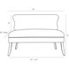 Northcliff 31 inch Charcoal Settee