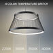 Grohle LED 31.13 inch Black Pendant Ceiling Light in 4000K, dweLED