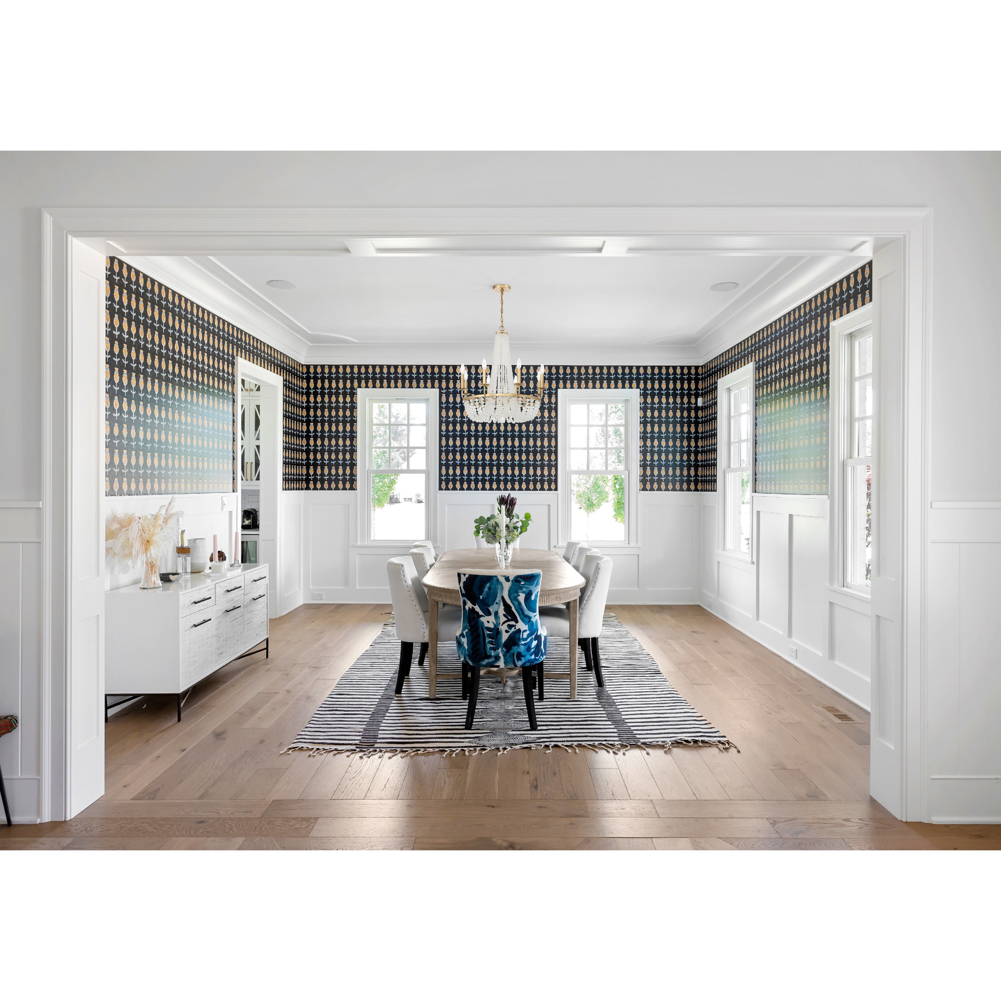 Bella 8 Light 26 inch Matte Black Chandelier Ceiling Light