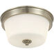 Strayhan 2 Light 13 inch Modern Gold Flush Mount Ceiling Light