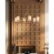 Ellerston 6 Light 39 inch Brushed Brass Chandelier Ceiling Light