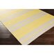 Nantucket 96 X 30 inch Mustard/Ivory Handmade Rug
