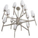 Keifer 12 Light 36 inch Vintage Silver Chandelier Ceiling Light, Large