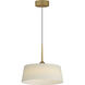 Paramount LED 16 inch Natural Aged Brass Single Pendant Ceiling Light