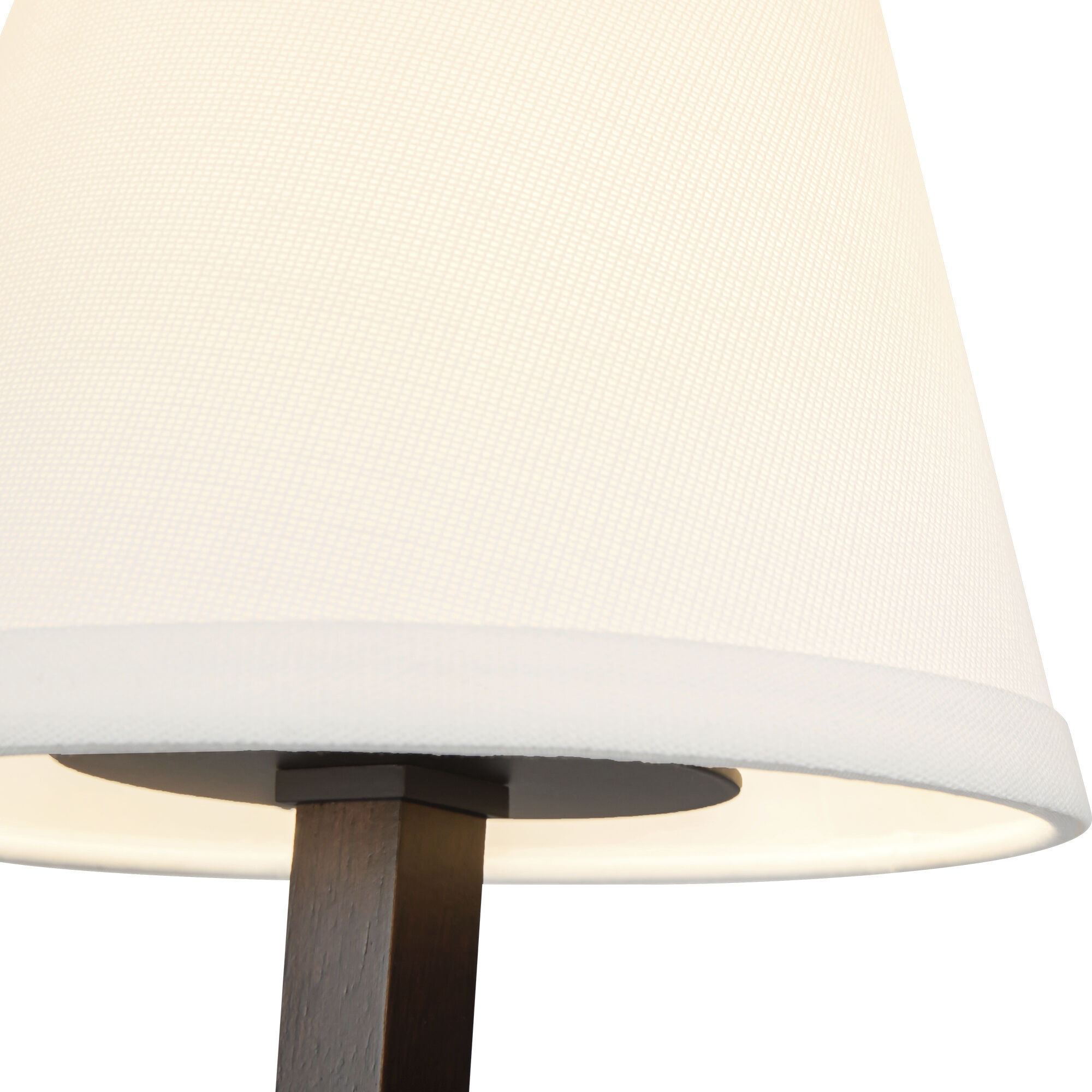 Alora Mood Sloan 2 Light 30 inch Matte Black and White Linen Linear Pendant Ceiling Light