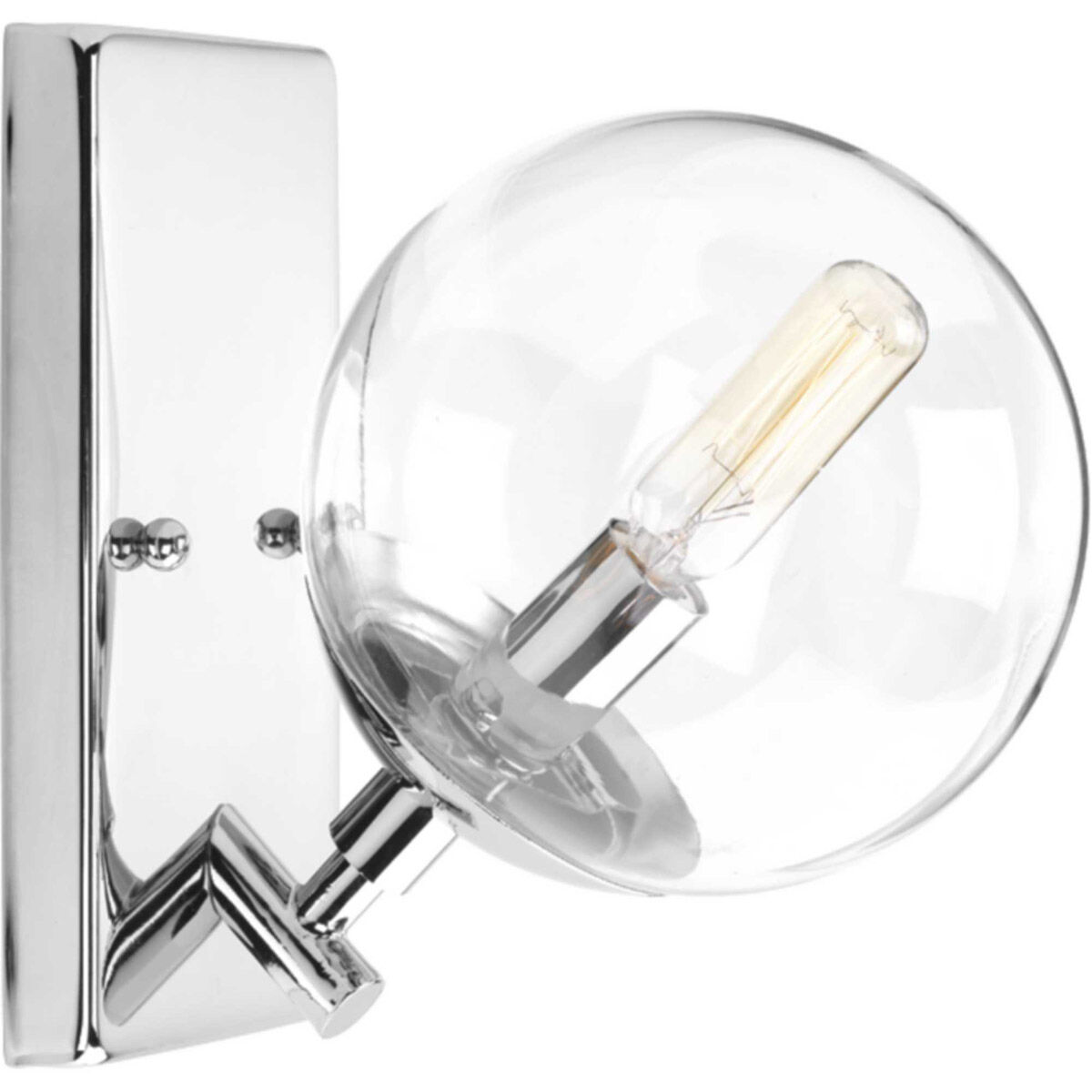 Mod 1 Light 6 inch Polished Chrome Bath Vanity Wall Light, Design Series