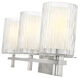Grayson 3 Light 23 inch Brushed Nickel Vanity Wall Light