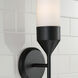 Devon 1 Light 5 inch Matte Black Sconce Wall Light