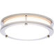 Glamour LED 9.84 inch Brushed Nickel Flush Mount Ceiling Light