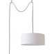 Stretch 1 Light 18 inch Weathered Brass Pendant Swag Kit Ceiling Light