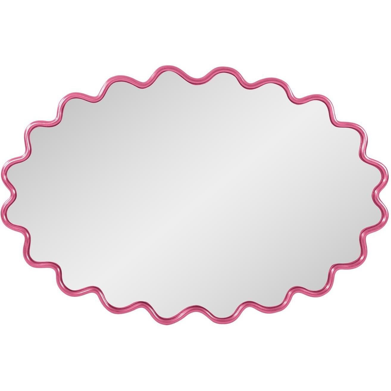 Cloud 36 X 24 inch Hot Pink Mirror