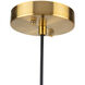 Vita LED 9.4 inch Brass Pendant Ceiling Light