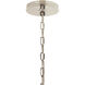 Malene 6 Light Polished Nickel Chandelier Ceiling Light, 1 Tier Small