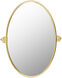 Burnish 30.25 X 25.25 inch Gold Mirror, Oval