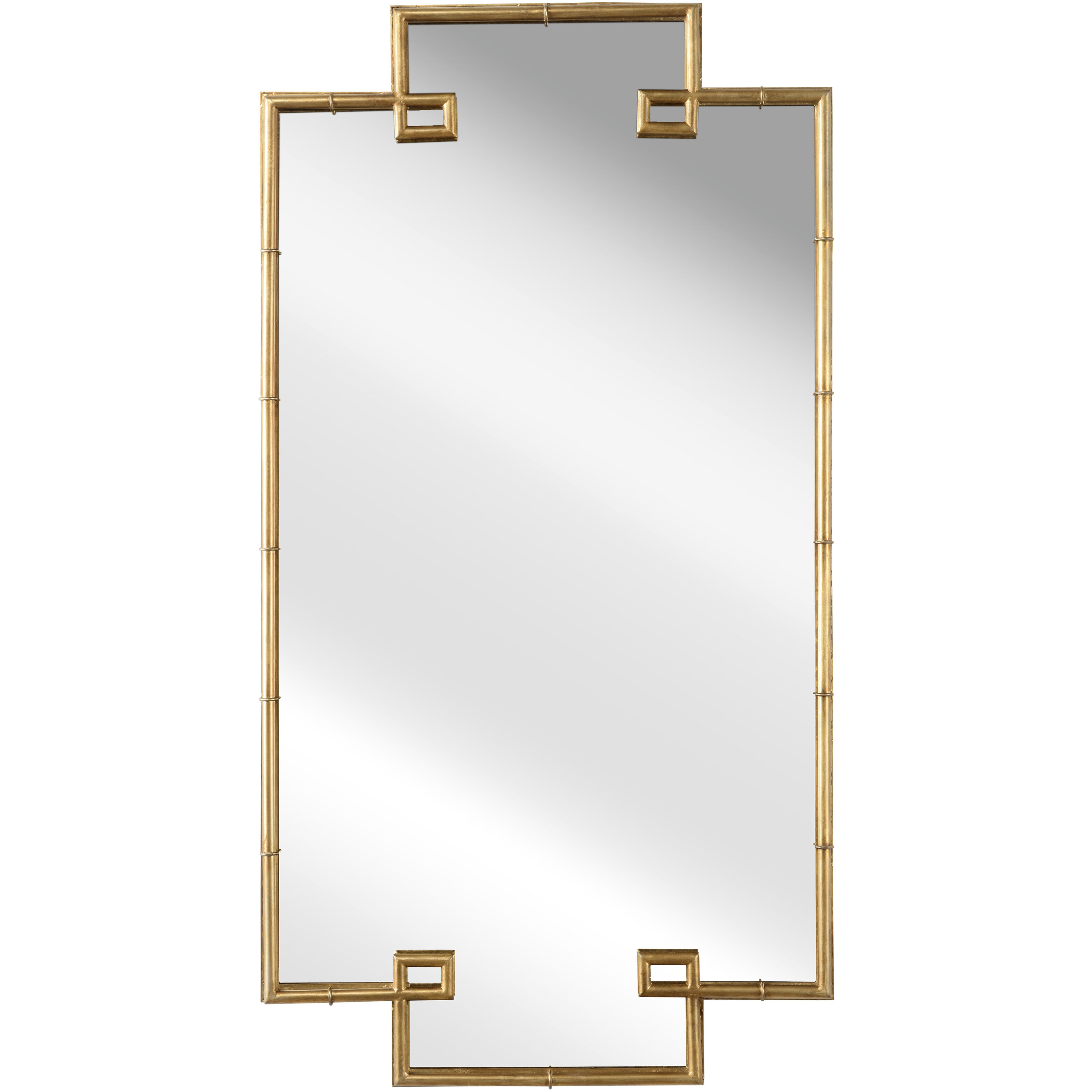 Bamboo 50.5 X 27 inch Gold Mirror