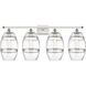 Ballston Vaz 4 Light 38 inch White Polished Chrome Bath Vanity Light Wall Light