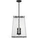 Kole 4 Light 14 inch Matte Black Pendant Ceiling Light, Essentials