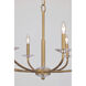 Atella 8 Light 36 inch Ashen Gold Chandelier Ceiling Light